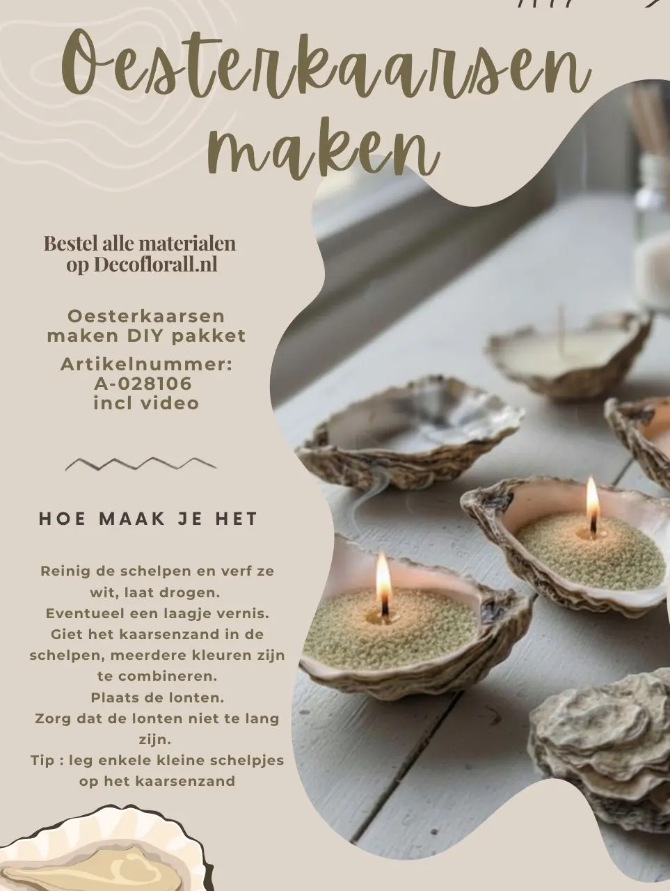 Oesterkaarsen maken DIY pakket A-028106