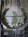 Frame Moon 50 cm ONGELAKT Per stuk laatste exemplaren IJzeren frame ook als eivorm te gebruiken