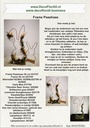 Metalen frame Haas hangend oor op voet 50 cm Apricot Metal Bunny