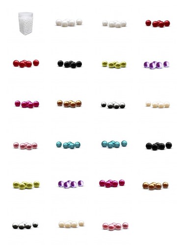 Rijgparels Pearls 12 mm rood 220 gr. 250 pcs 