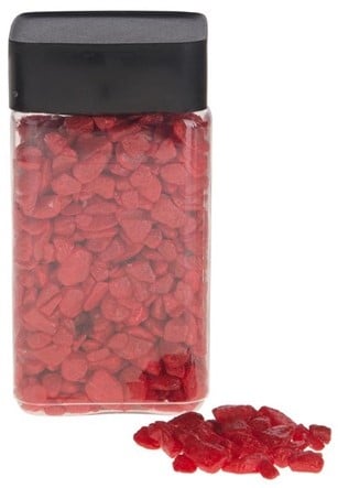 Decoratiesteentjes Rood Rocks 9-13 mm 600 gram