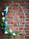 Metalen Frame Ei ring White hangend excl. decoratie 40x58 cm
