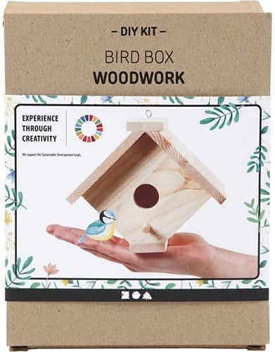 DIYkit Pakket Hobbyset Vogelhuis maken met instructie
