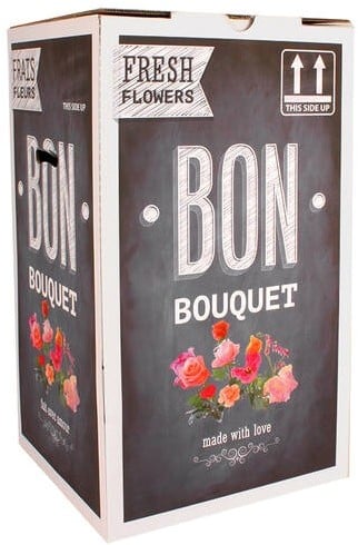 Bloemendoos Full Color Bon Bouquet enkel verzenddoos excl. inzet 33x30x47 cm