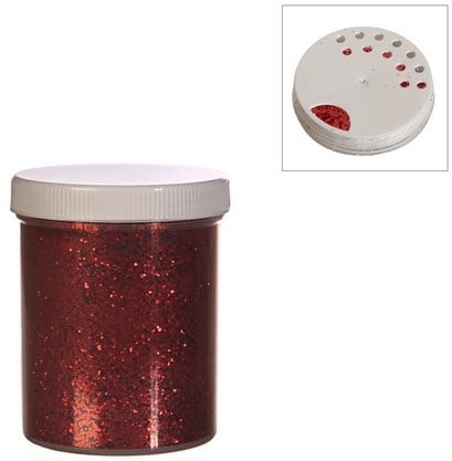 Bloemenglitters Quality Flowerglitter Rood pot 150 ml