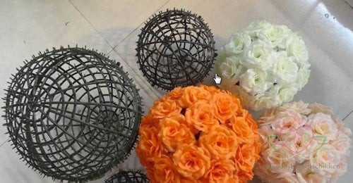 Plastic ball-frame pomander binnenmaat 10 cm