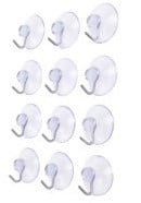 Zuignappen raam of autodecoraties Ø30 mm set 12 stuks