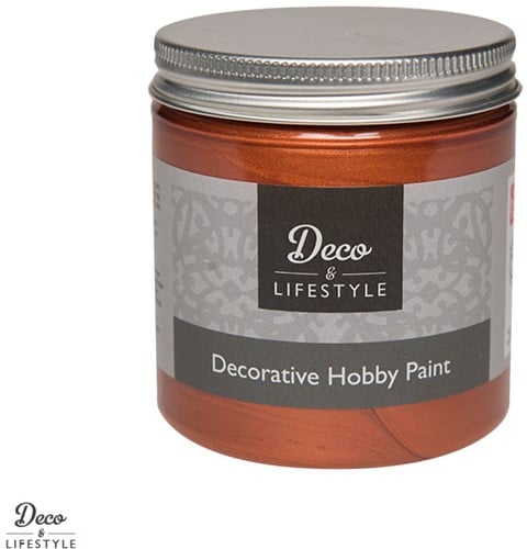 Decorative Hobby Paint krijtverf Metallic Copper 230 ml