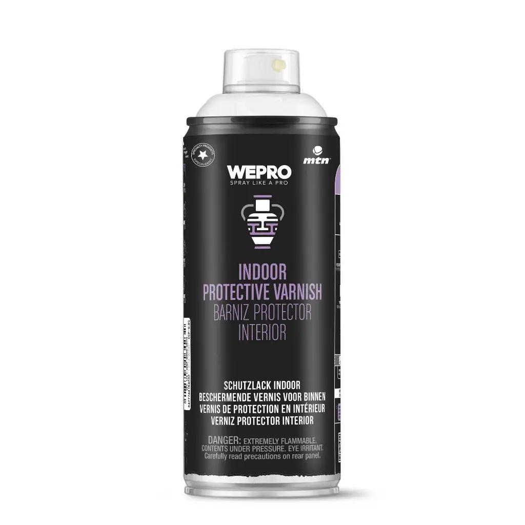 Vernis Satin Zijdeglans Indoor Waterbasis Verse bloemen Styropor en Graffiti 400 ml  