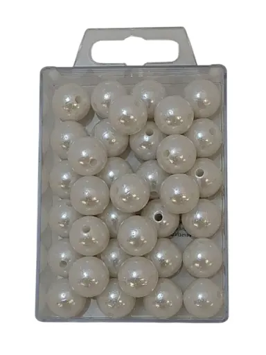 [A-004013] Parels Rijgparels WM 28 Wit 14 mm