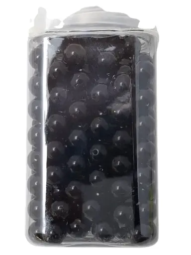 [A-014713] Rijgparels Pearls Zwart 12 mm 220 gr. 250 stuks
