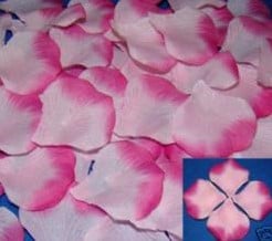 [A-007271] Blad Zijden blaadjes rozenblaadjes Rose Pink per pakje