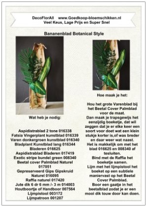 [A-017594] DIY Werkbeschrijving Bananenblad 