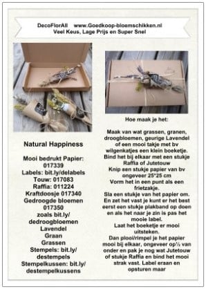 [A-017597] DIY Werkbeschrijving Natural Happiness 