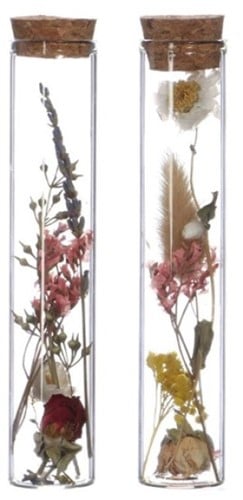 [A-022610] Reageerbuisjes glas met kurk 15 cm Ø3 cm doos 6 stuks