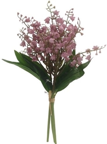 [A-024528] Lelietje van Dalen Roze Zijdenbloem Bundel 30 cm