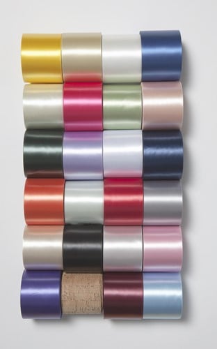 [A-018996] Zijdenlint Zwart voor lintprinters 45 mm x 50 meter rol