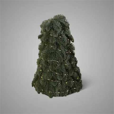 [A-027861] Brynxz Nobilis kunst kerstboom incl LEDverlichting  Nobilis X-Tree with LED-wire 25 cm x H 32 cm Maat S