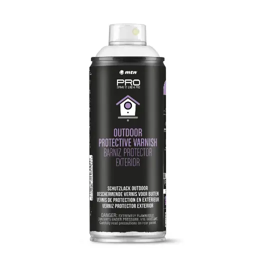[A-027925] Vernis Hoogglans Outdoor Waterbasis Verse bloemen Styropor en Graffiti 400 ml  